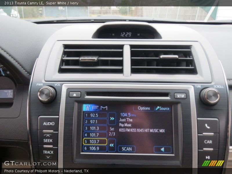 Super White / Ivory 2013 Toyota Camry LE