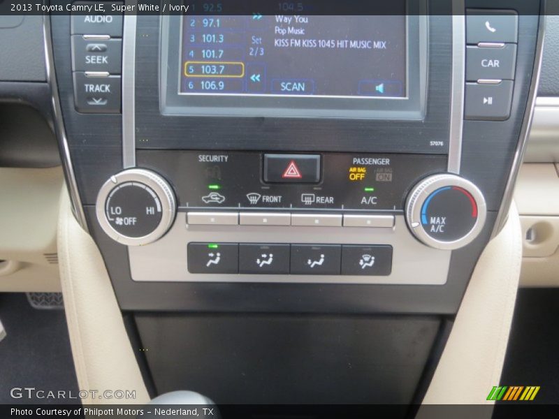 Super White / Ivory 2013 Toyota Camry LE