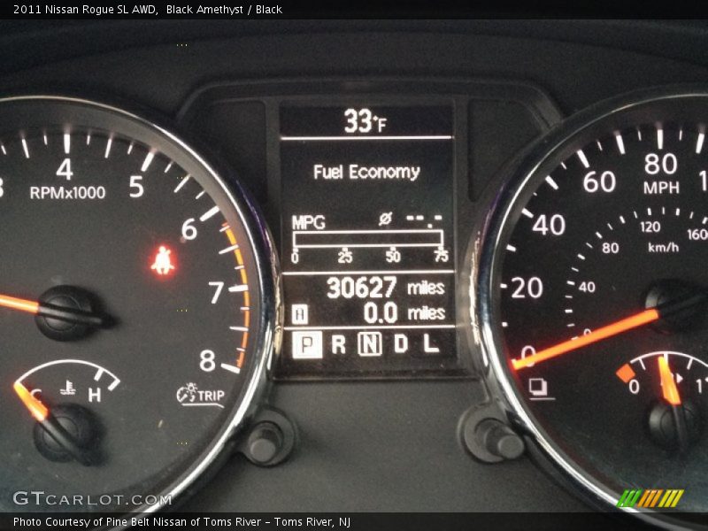 Black Amethyst / Black 2011 Nissan Rogue SL AWD