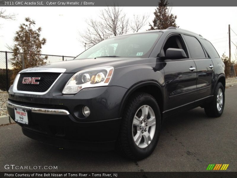 Cyber Gray Metallic / Ebony 2011 GMC Acadia SLE