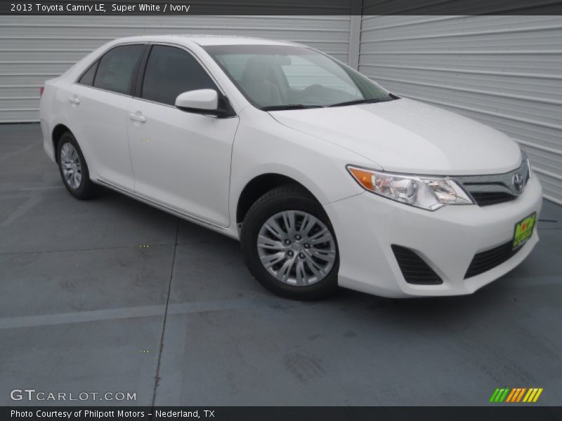Super White / Ivory 2013 Toyota Camry LE