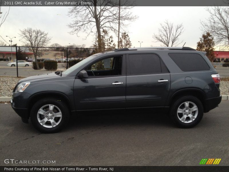 Cyber Gray Metallic / Ebony 2011 GMC Acadia SLE