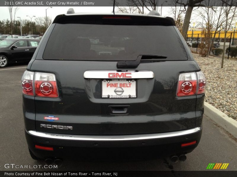 Cyber Gray Metallic / Ebony 2011 GMC Acadia SLE