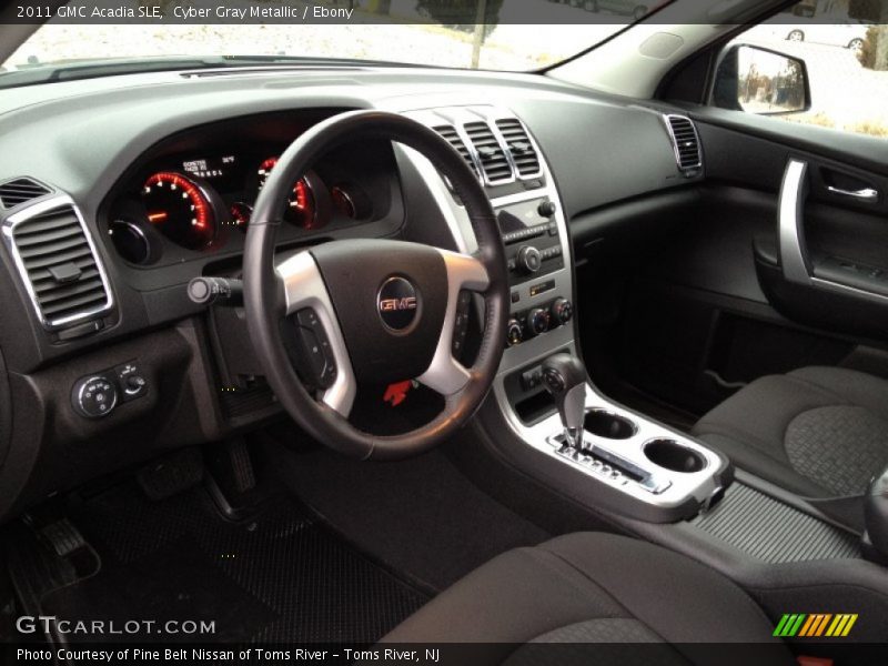 Cyber Gray Metallic / Ebony 2011 GMC Acadia SLE