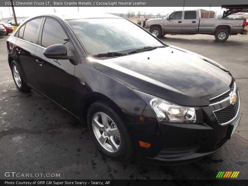 Black Granite Metallic / Cocoa/Light Neutral Leather 2011 Chevrolet Cruze LT