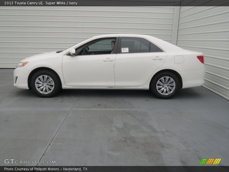 Super White / Ivory 2013 Toyota Camry LE