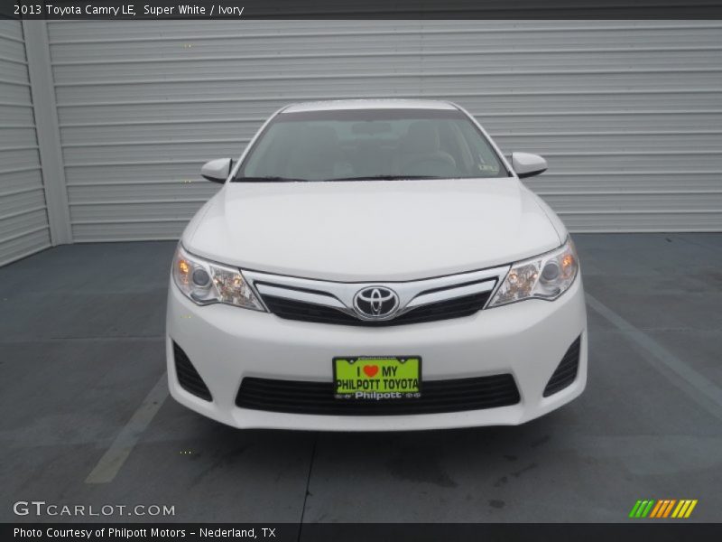 Super White / Ivory 2013 Toyota Camry LE