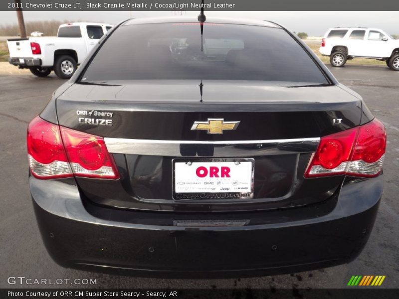 Black Granite Metallic / Cocoa/Light Neutral Leather 2011 Chevrolet Cruze LT