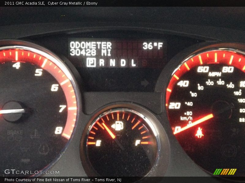 Cyber Gray Metallic / Ebony 2011 GMC Acadia SLE