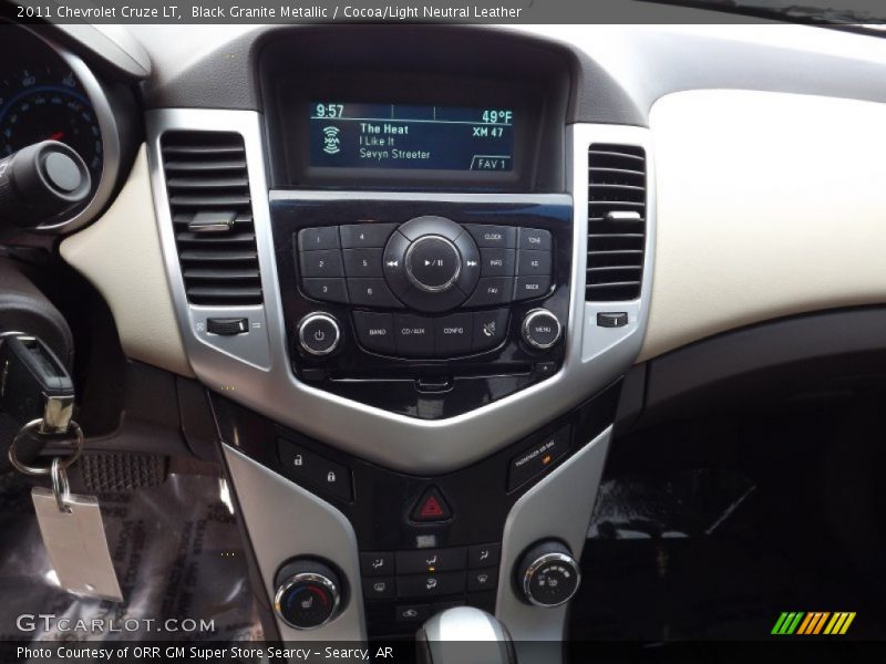 Black Granite Metallic / Cocoa/Light Neutral Leather 2011 Chevrolet Cruze LT