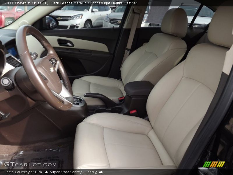 Black Granite Metallic / Cocoa/Light Neutral Leather 2011 Chevrolet Cruze LT