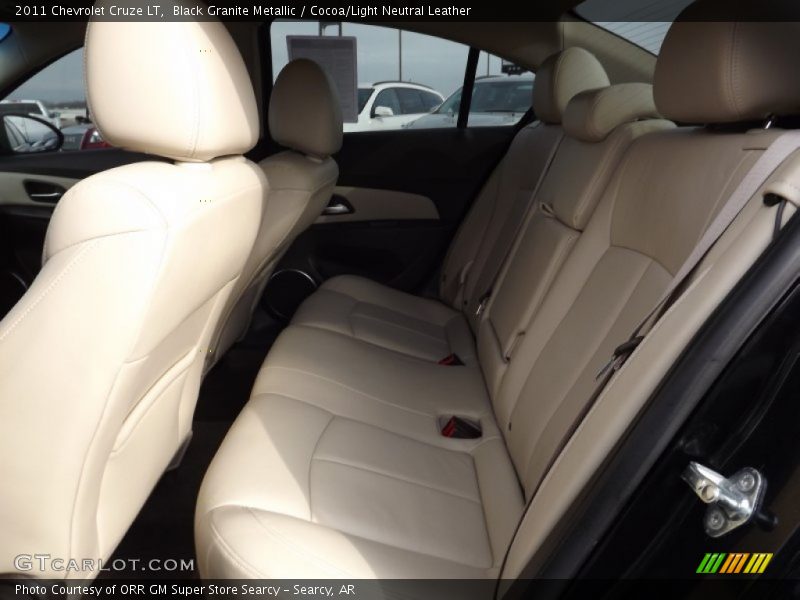 Black Granite Metallic / Cocoa/Light Neutral Leather 2011 Chevrolet Cruze LT