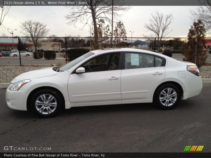 Winter Frost White / Blond 2010 Nissan Altima 2.5 SL