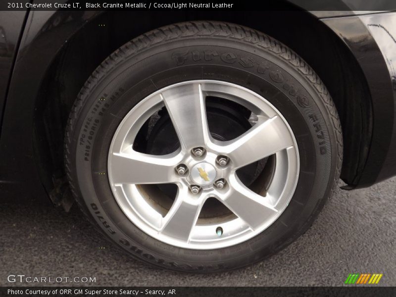 Black Granite Metallic / Cocoa/Light Neutral Leather 2011 Chevrolet Cruze LT