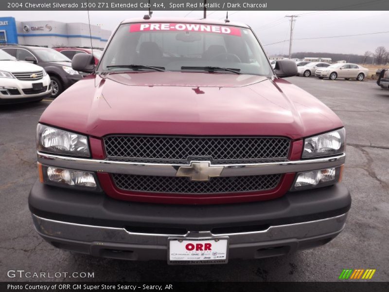 Sport Red Metallic / Dark Charcoal 2004 Chevrolet Silverado 1500 Z71 Extended Cab 4x4