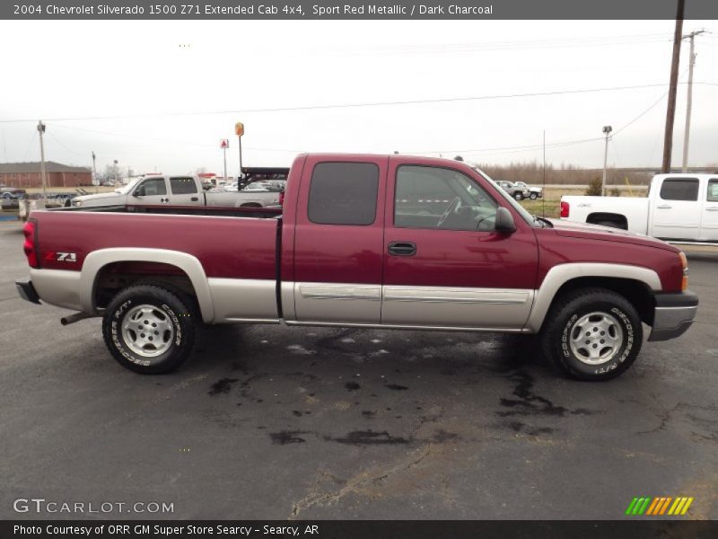 Sport Red Metallic / Dark Charcoal 2004 Chevrolet Silverado 1500 Z71 Extended Cab 4x4