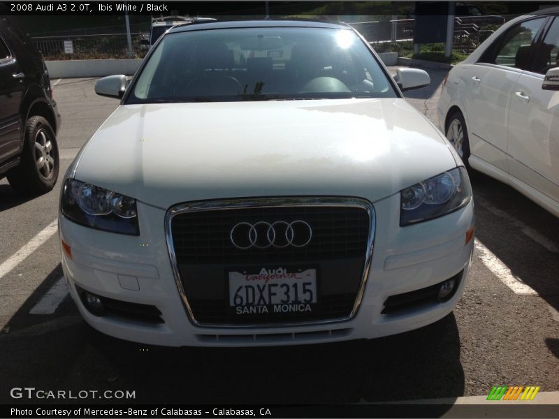 Ibis White / Black 2008 Audi A3 2.0T
