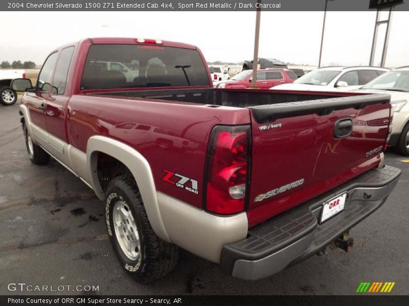 Sport Red Metallic / Dark Charcoal 2004 Chevrolet Silverado 1500 Z71 Extended Cab 4x4