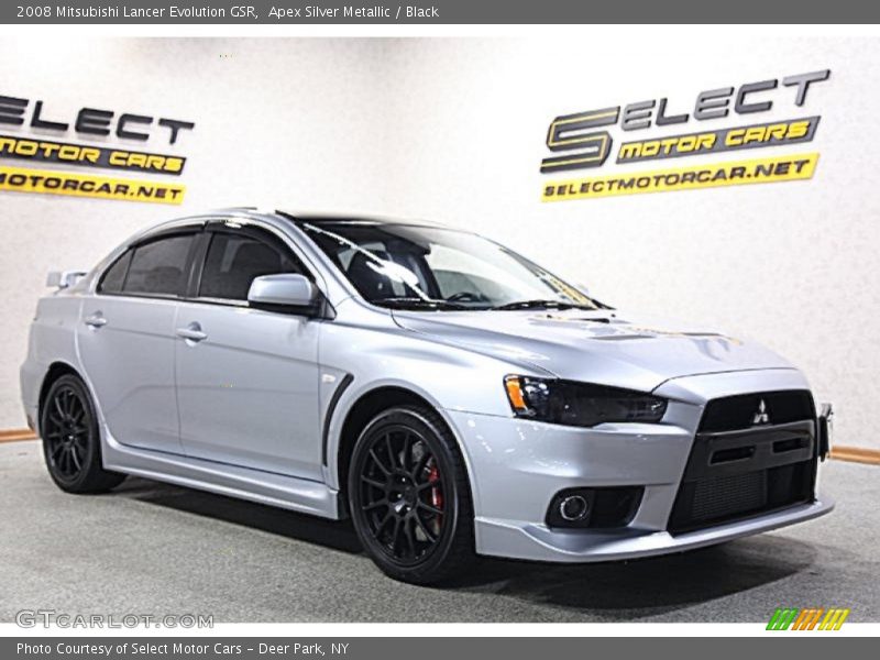 Apex Silver Metallic / Black 2008 Mitsubishi Lancer Evolution GSR