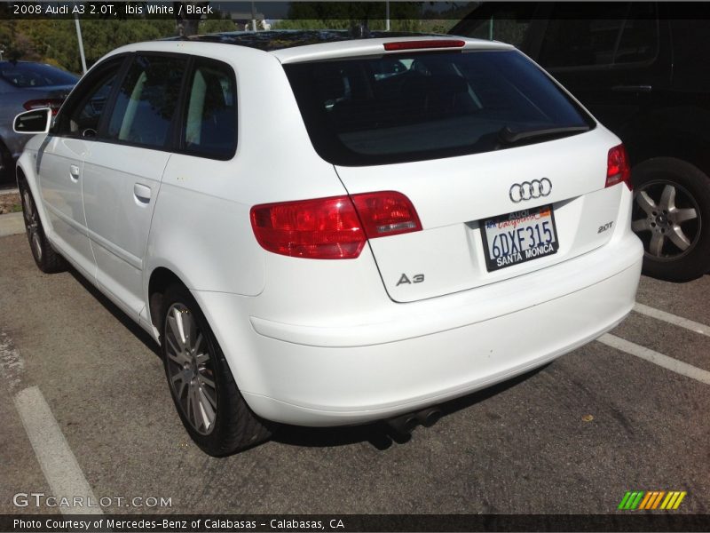 Ibis White / Black 2008 Audi A3 2.0T