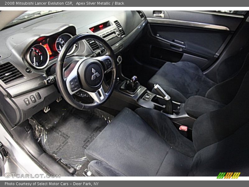 Black Interior - 2008 Lancer Evolution GSR 