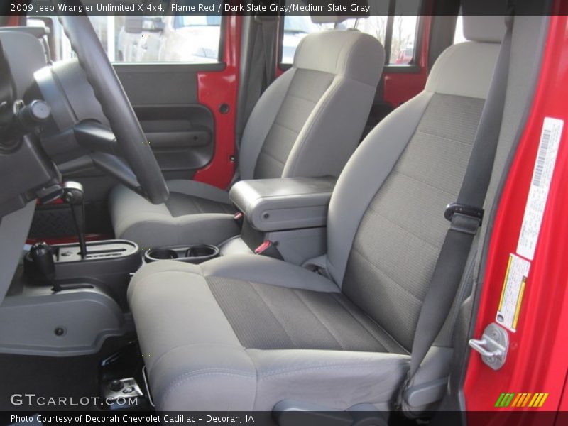 Flame Red / Dark Slate Gray/Medium Slate Gray 2009 Jeep Wrangler Unlimited X 4x4