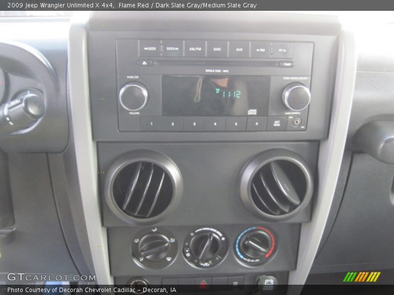 Flame Red / Dark Slate Gray/Medium Slate Gray 2009 Jeep Wrangler Unlimited X 4x4