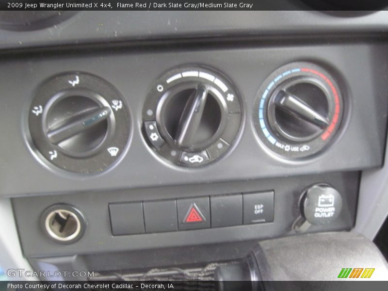 Flame Red / Dark Slate Gray/Medium Slate Gray 2009 Jeep Wrangler Unlimited X 4x4