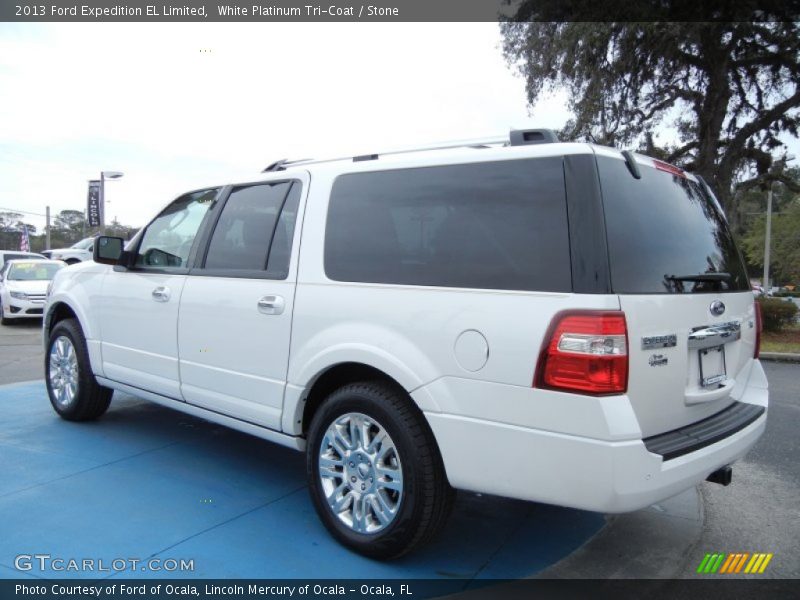 White Platinum Tri-Coat / Stone 2013 Ford Expedition EL Limited