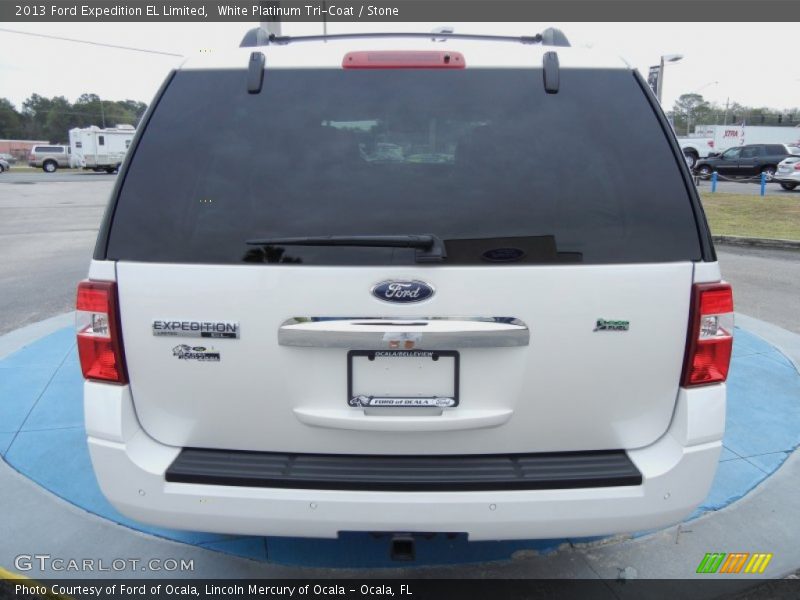 White Platinum Tri-Coat / Stone 2013 Ford Expedition EL Limited