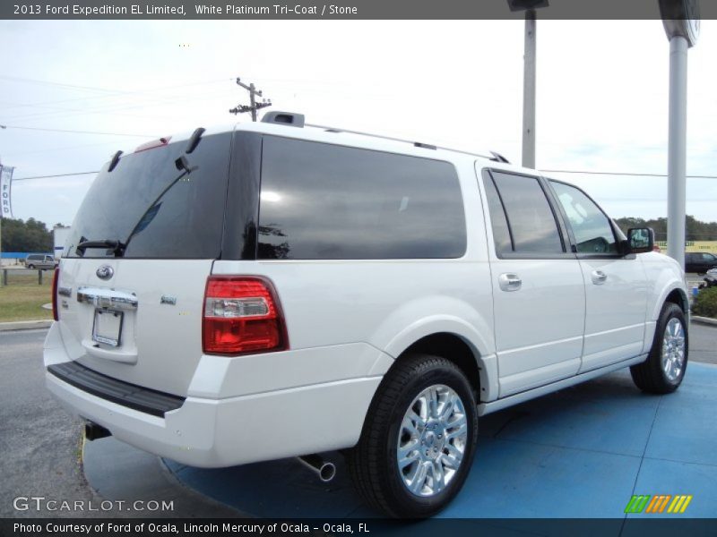 White Platinum Tri-Coat / Stone 2013 Ford Expedition EL Limited
