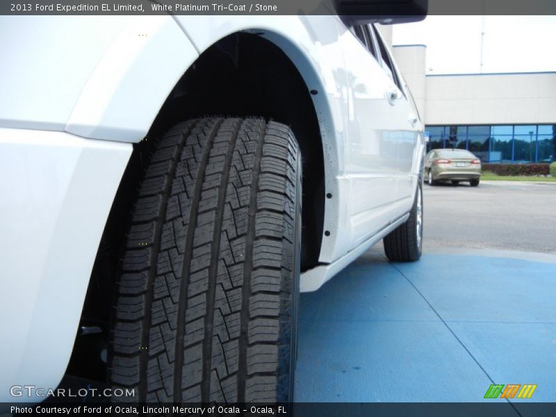 White Platinum Tri-Coat / Stone 2013 Ford Expedition EL Limited