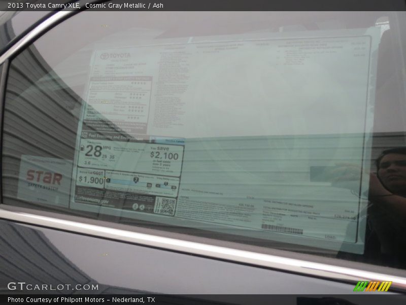 Cosmic Gray Metallic / Ash 2013 Toyota Camry XLE