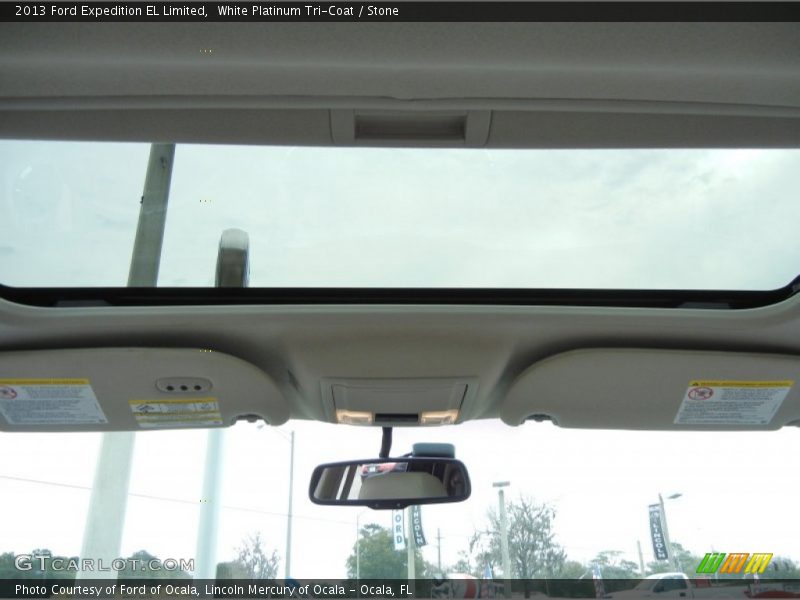 White Platinum Tri-Coat / Stone 2013 Ford Expedition EL Limited