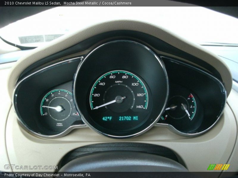 Mocha Steel Metallic / Cocoa/Cashmere 2010 Chevrolet Malibu LS Sedan