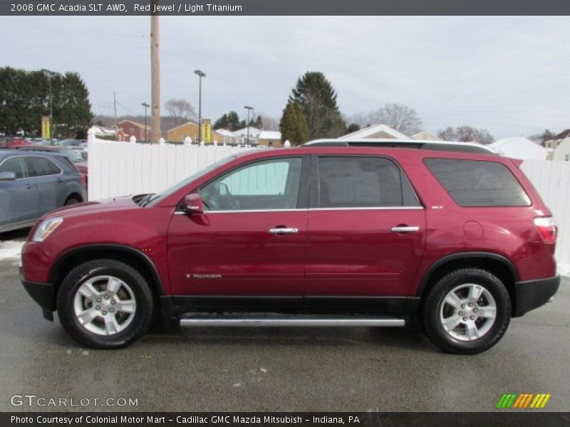 Red Jewel / Light Titanium 2008 GMC Acadia SLT AWD