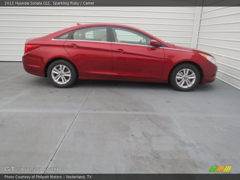 Sparkling Ruby / Camel 2013 Hyundai Sonata GLS