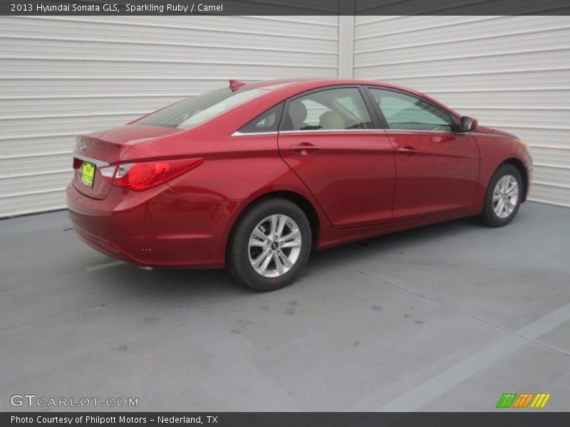 Sparkling Ruby / Camel 2013 Hyundai Sonata GLS