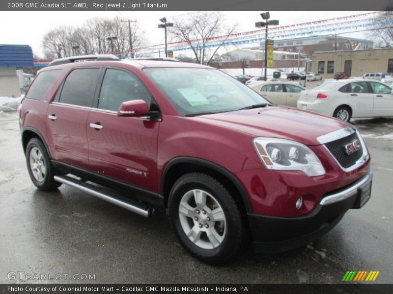 Red Jewel / Light Titanium 2008 GMC Acadia SLT AWD