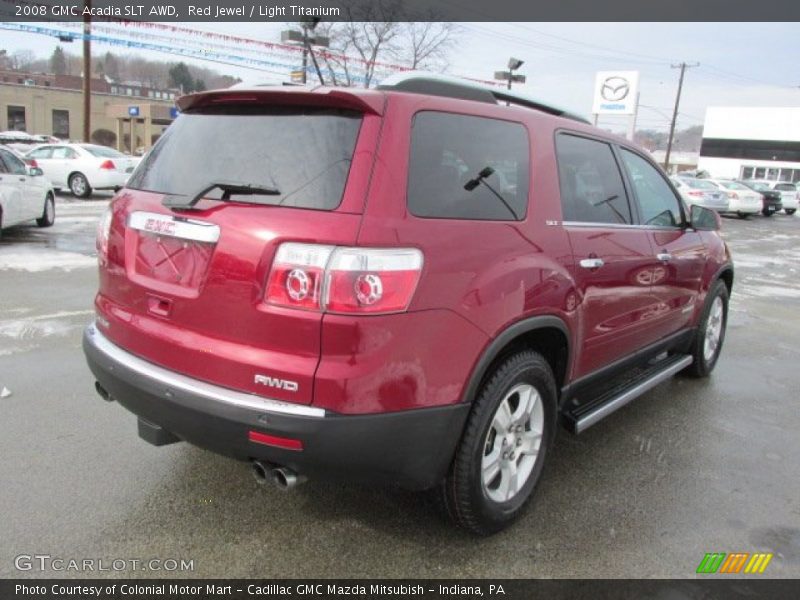 Red Jewel / Light Titanium 2008 GMC Acadia SLT AWD