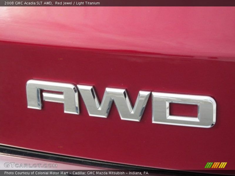 Red Jewel / Light Titanium 2008 GMC Acadia SLT AWD