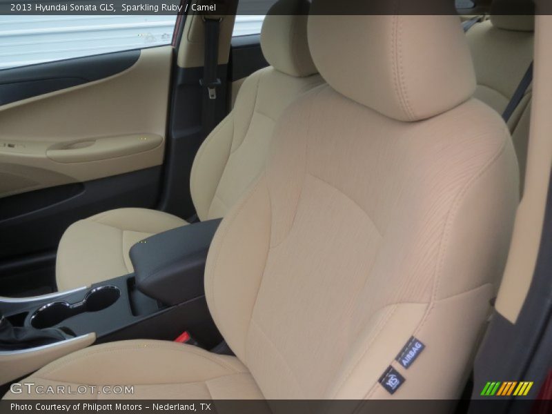 Sparkling Ruby / Camel 2013 Hyundai Sonata GLS
