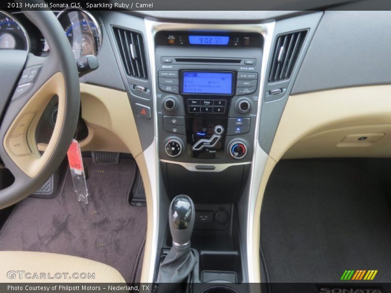 Sparkling Ruby / Camel 2013 Hyundai Sonata GLS