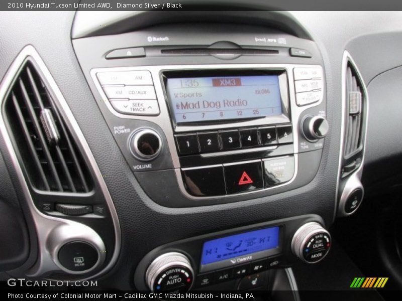 Diamond Silver / Black 2010 Hyundai Tucson Limited AWD