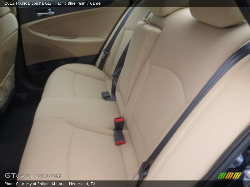 Pacific Blue Pearl / Camel 2013 Hyundai Sonata GLS