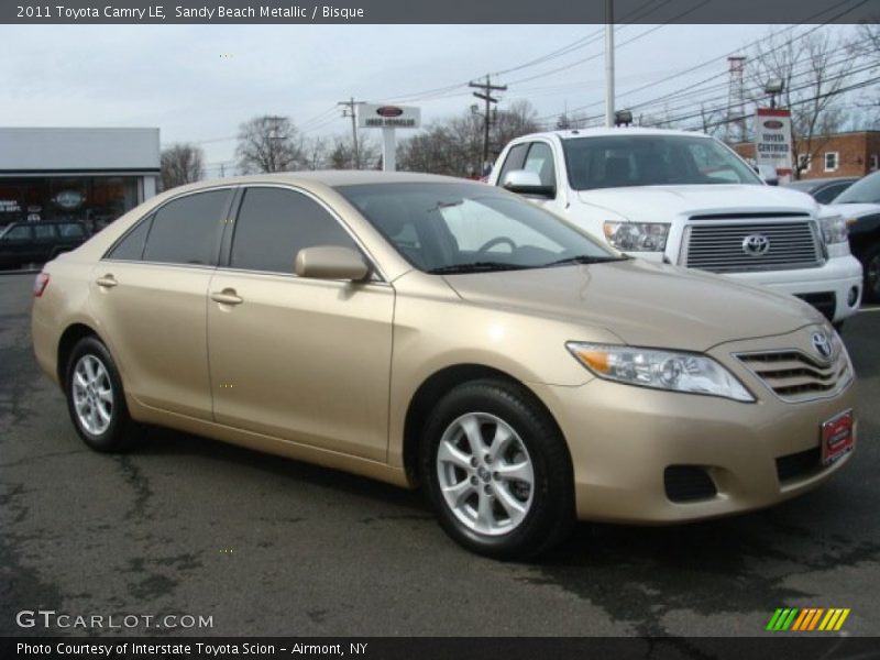 Sandy Beach Metallic / Bisque 2011 Toyota Camry LE