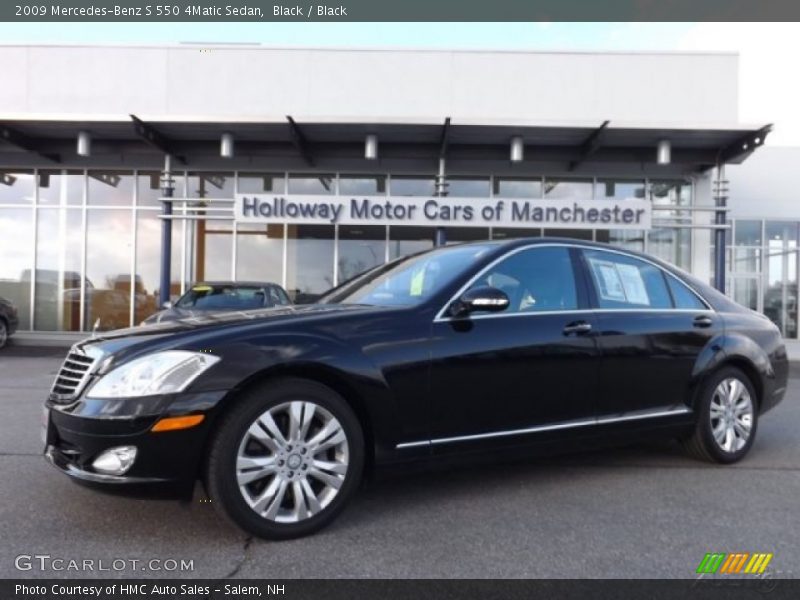 Black / Black 2009 Mercedes-Benz S 550 4Matic Sedan