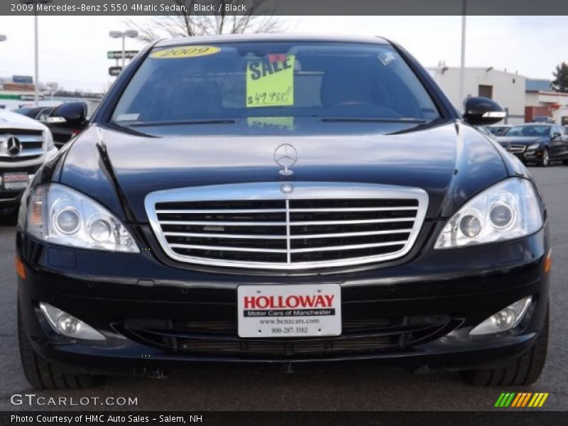 Black / Black 2009 Mercedes-Benz S 550 4Matic Sedan
