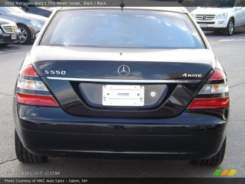 Black / Black 2009 Mercedes-Benz S 550 4Matic Sedan
