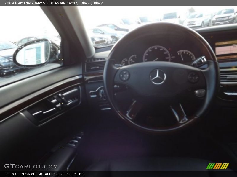 Black / Black 2009 Mercedes-Benz S 550 4Matic Sedan